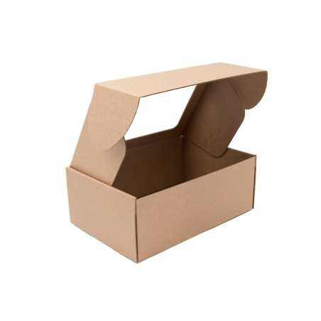 Brown A5 Size Gift Box with Clear Window