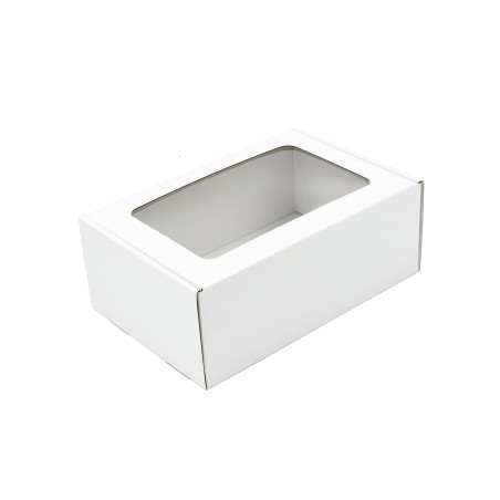 White A5 Size Gift Box of 85 mm Height with Window