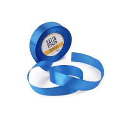 Glamorous Blue Satin Ribbon, 25 mm Width