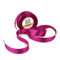 Bold Hot Pink Satin Ribbon, 25 mm Width