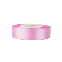 Light pink satin ribbon – glossy, 25 mm wide, 32 m roll