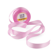 Sleek Light Pink Satin Ribbon, 25 mm Width