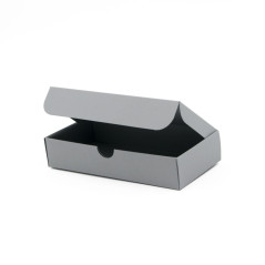 Gift Box from Gray Decorative Cardboard