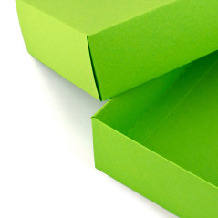 Gaiši zaļa divu gabalu kartona dāvanu kaste | 200x110x50 mm | Superbox
