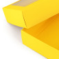 Yellow Two Piece Cardboard Gift Box with Window