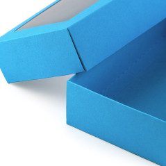 Tirkīza krāsas maza kaste ar vāku | 200x110x50 mm | Superbox