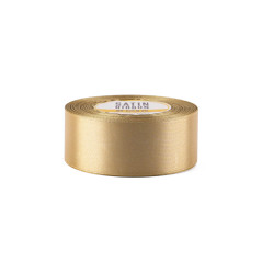 Zelta satīna lente - spīdīga, 38 mm plata, 32 m garš ruļlis
