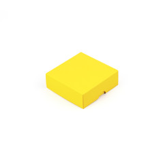 Divdaļīga maza dzeltena kaste | 90x90x30 mm | Superbox