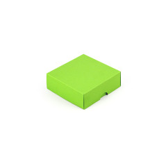 Gaiši zaļa divdaļīga kvadrātveida kaste | 90x90x30 mm | Superbox
