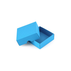 Small Square Sky Blue Cardboard Gift Box | 90x90x30 mm | Superbox