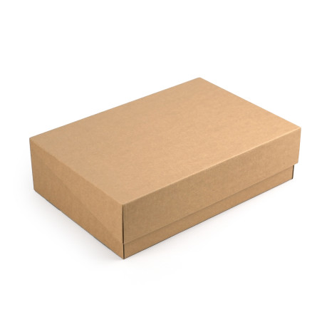 Brūna kaste ar atloku vāku | 305x215x85 mm | Superbox