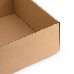 Brūna kaste ar atloku vāku | 305x215x85 mm | Superbox