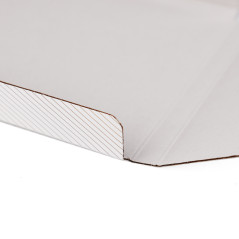 Small White Envelope with Gold Lines | 155x155x10 mm | Superbox