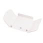 Very Fancy Small White Envelope with Gold Snowflakes