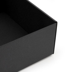 Чёрная коробка A4 с откидной крышкой | 305×215×85 мм | Superbox