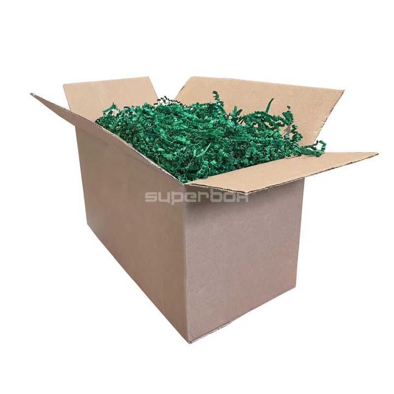 Stingrs zaļš sasmalcināts papīrs, 4 mm, 1 kg Stingrs zaļš sasmalcināts papīrs, 4 mm, 1 kg