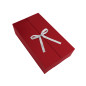 Double Door Red Gift Box with Integrated Satin Ribbon