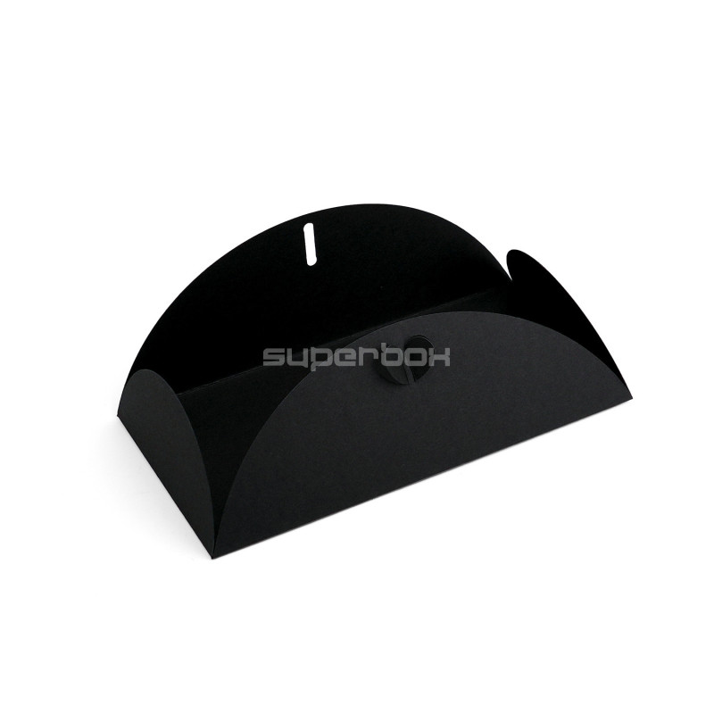 Чёрный конверт с застежкой в форме сердца Чёрный конверт с застежкой в форме сердца