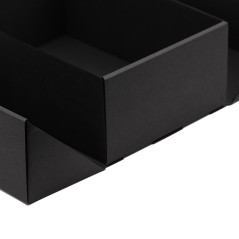 Divdurvju melna kaste ar zelta lenti | 220x150x85 mm | Superbox