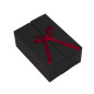 A5 Format Black Double Door Gift Box with Integrated Satin Ribbon