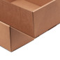 A5 Format Brown Double Door Gift Box with Integrated Ribbon