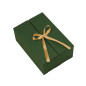 A5 Format Double Door Green Gift Box with Integrated Satin Ribbon
