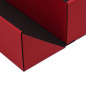 A5 Format Double Door Red Gift Box with Integrated Satin Ribbon