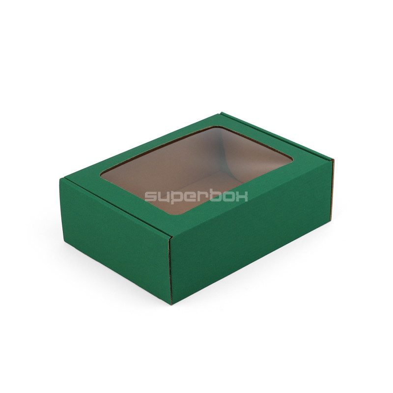 Green Color A5 Format Gift Box with Window