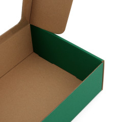 Green color A5 Format Gift Box with Window, 210x160x70 mm