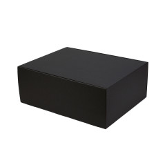 Ātri aizverama ļoti liela melna dāvanu kaste, 300x400x150 mm