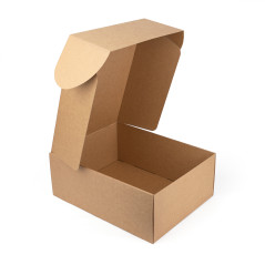Very Large Brown Quick Closing Gift Box, 300x400x150 mm