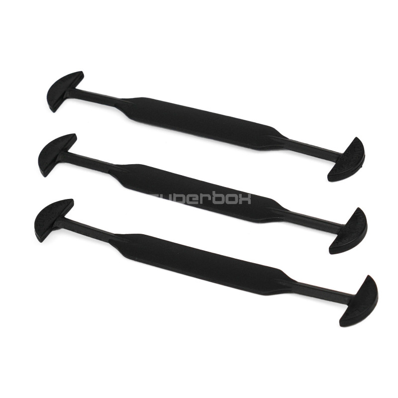 Melni plastmasas rokturi dāvanu kastēm, 155x25x3.5 mm Melni plastmasas rokturi dāvanu kastēm, 155x25x3.5 mm