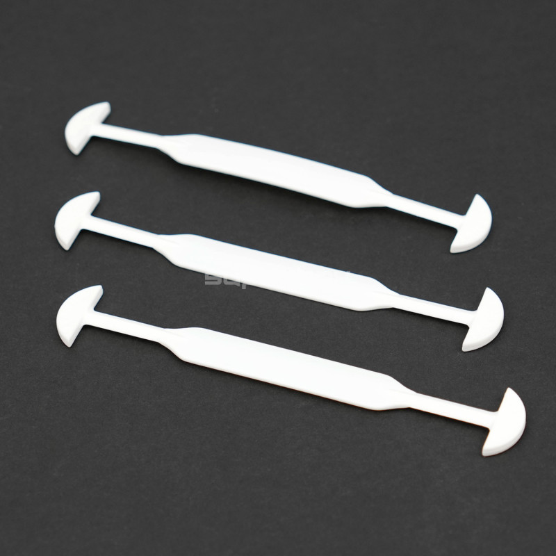 White plastic handles for gift boxes, 155x25x3.5 mm White plastic handles for gift boxes, 155x25x3.5 mm