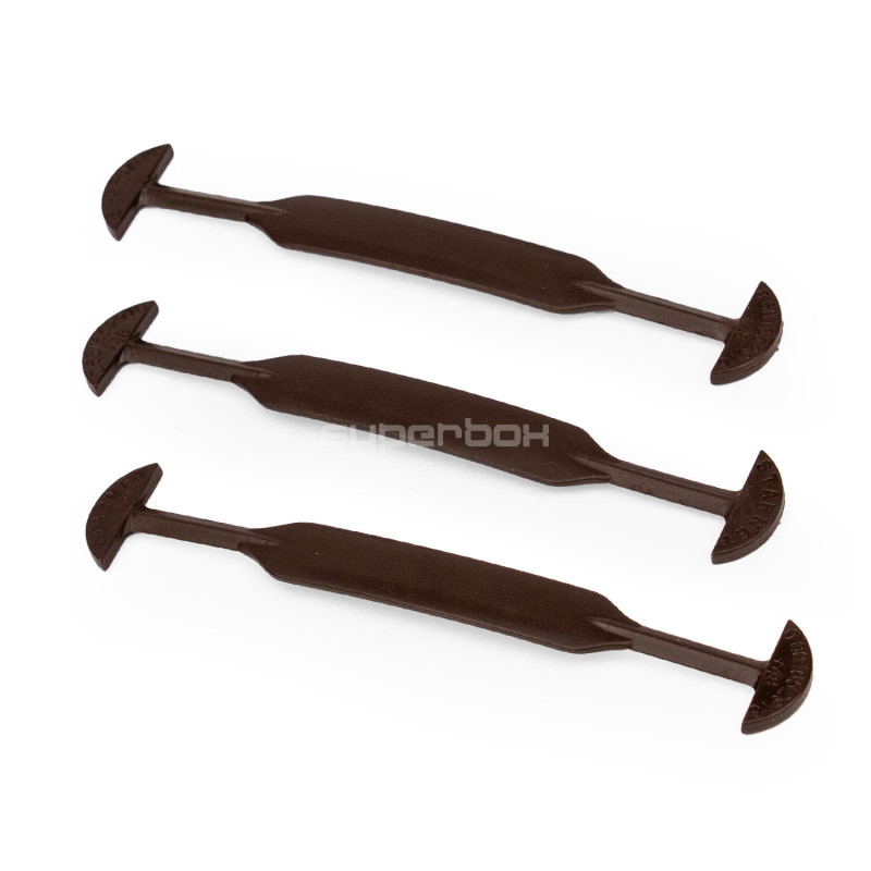 Brūni plastmasas rokturi dāvanu kastēm, 155x25x3.5 mm Brūni plastmasas rokturi dāvanu kastēm, 155x25x3.5 mm