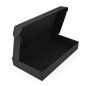 Large black quick closing box, 437x252x67 mm Large black quick closing box, 437x252x67 mm