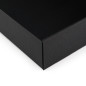 Large black quick closing box, 437x252x67 mm Large black quick closing box, 437x252x67 mm