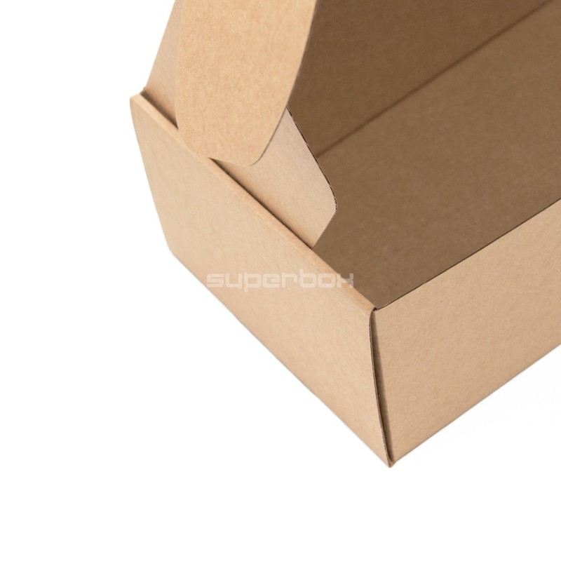 Long Black Box from Corrugated Cardboard