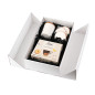 Double Door White Gift Box with Integrated Satin Ribbon, 340x190x85 mm Double Door White Gift Box with Integrated Satin Ribbon, 340x190x85 mm