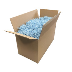 Rigid light blue shredded paper - 2 mm, 1 kg