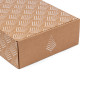 Brown A4-sized box with a Christmas tree pattern, 305×215×85 mm