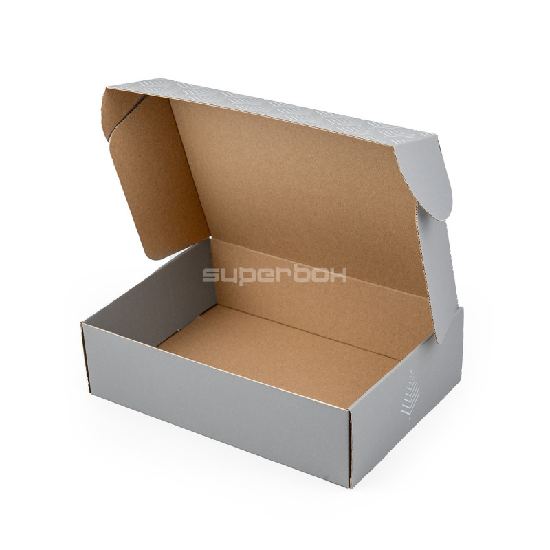 Pelēka A4 kaste ar Ziemassvētku eglīšu rakstu Pelēka A4 kaste ar Ziemassvētku eglīšu rakstu