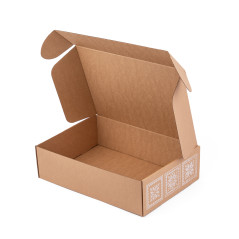 Коричневая коробка формата A4 с этническими мотивами