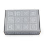 Grey A4 box with ethnic motifs, 305x215x85 mm Grey A4 box with ethnic motifs, 305x215x85 mm