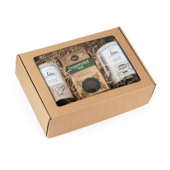 Коричневая коробка А4 с окошком | 305x215x85 мм | Superbox