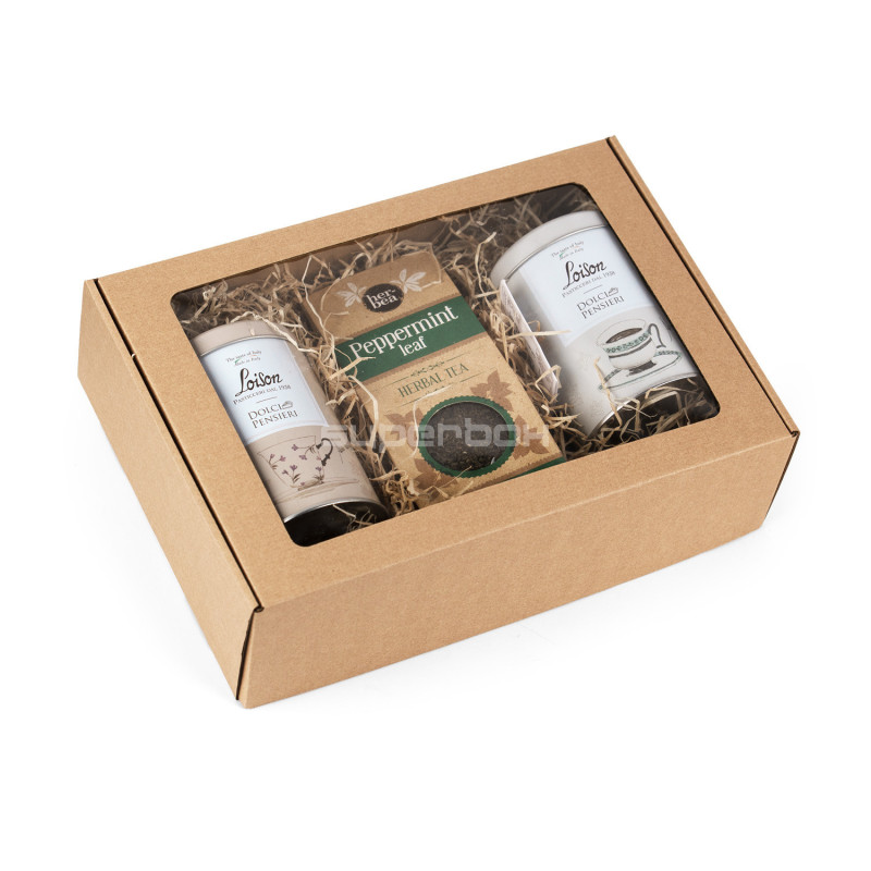 Brown A4 Size Gift Box with Window Brown A4 Size Gift Box with Window