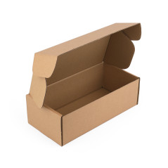 Sturdy extended brown box for shipping, 340x165x105 mm