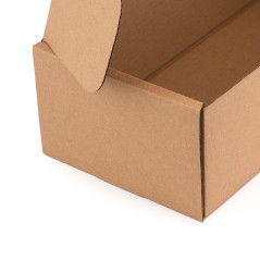 Sturdy extended brown box for shipping, 340x165x105 mm