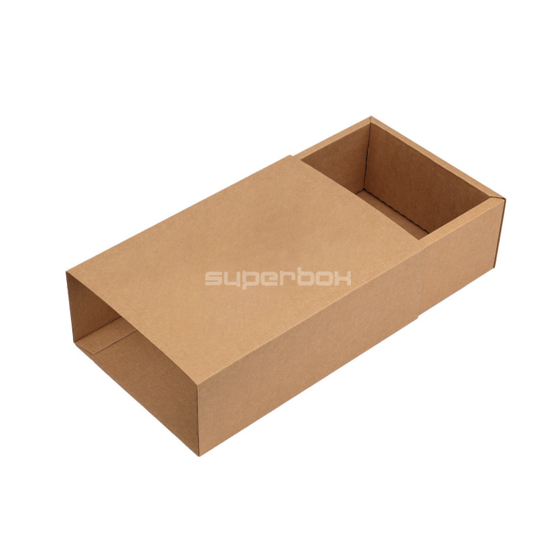 Brown gift box with a sleeve, 240x160x85 mm