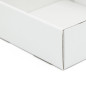 White Square Gift Box with Clear Window for Tea