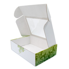 Christmas Box with Green Print